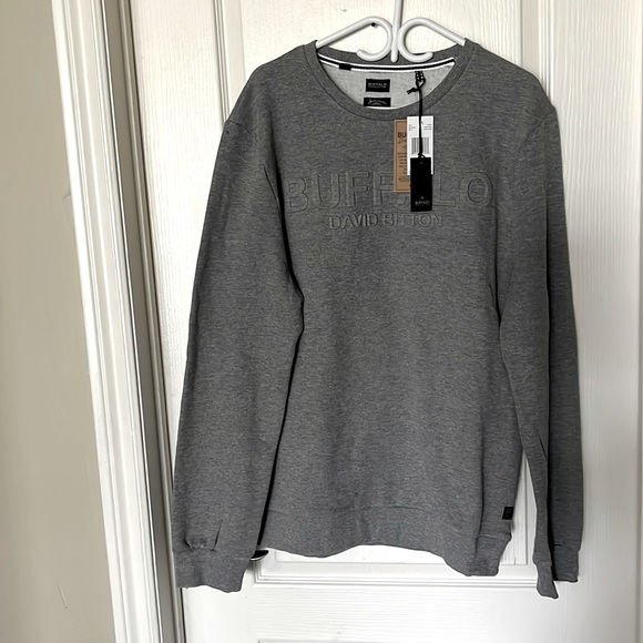 Buffalo David Bitton grey sweatshirt - Picture 1 of 5